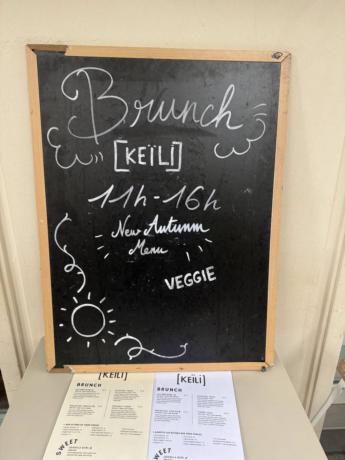 Menu de Keïli