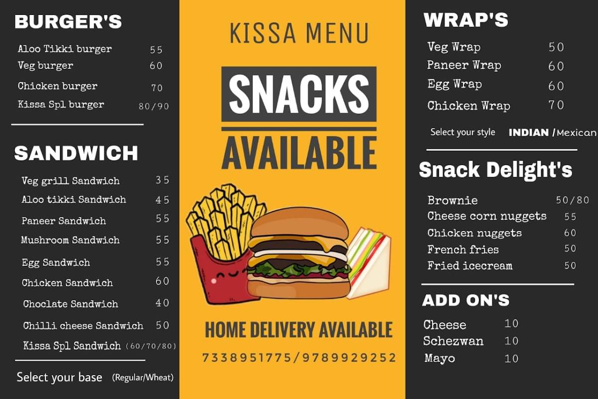 KISSA POINT menu