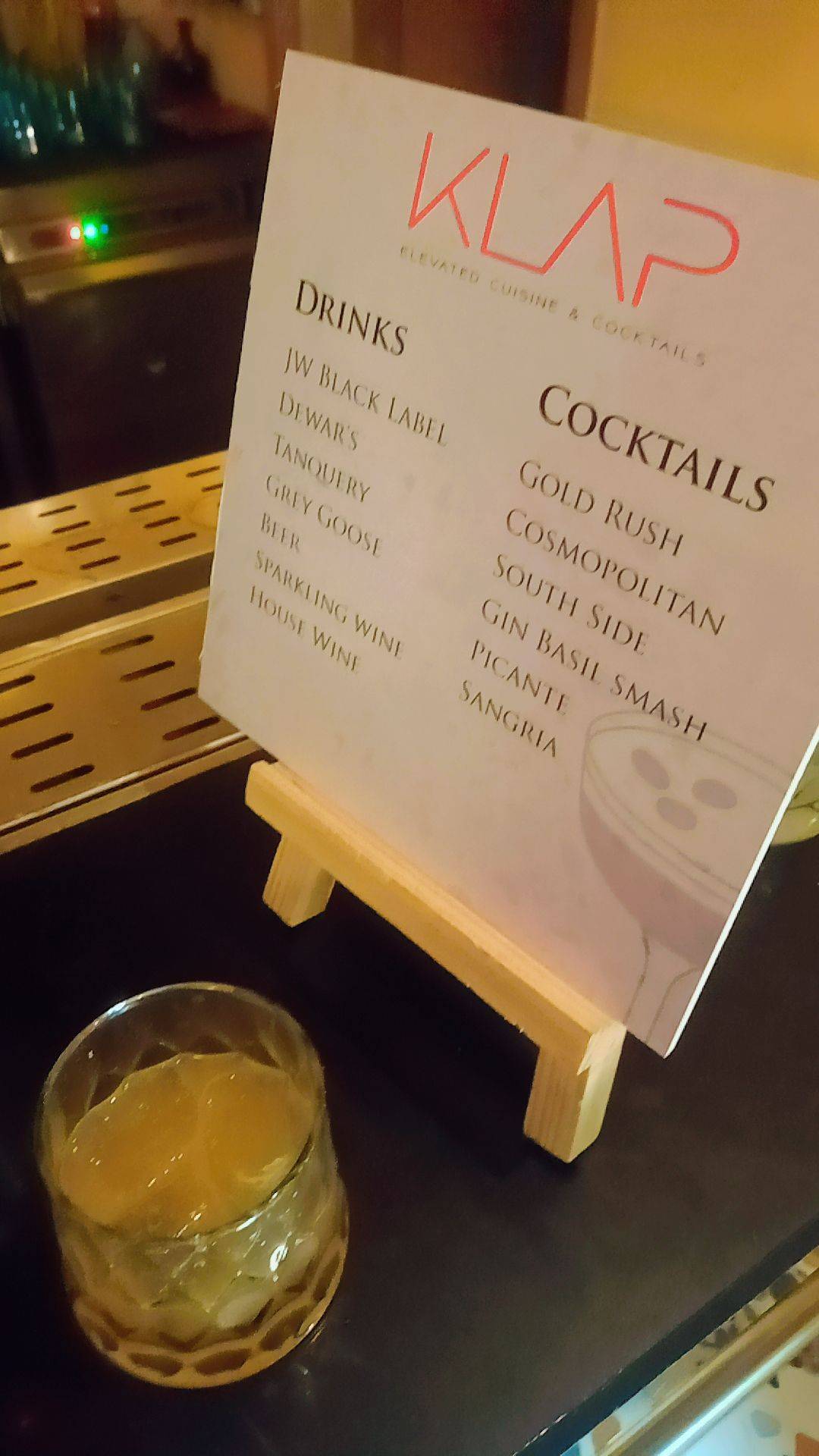 KLAP menu