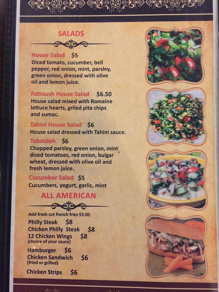 Menu at Kahwa pub & bar, Tampa