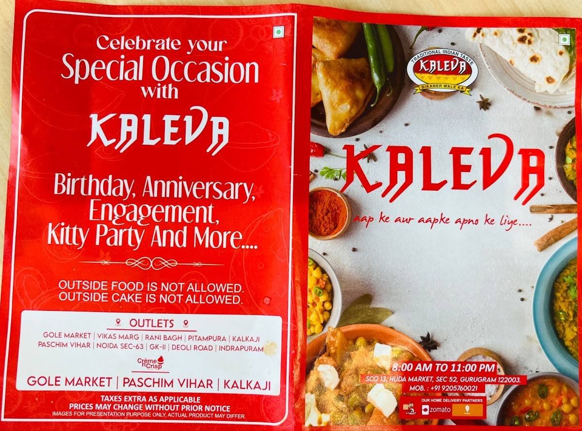 Kaleva menu