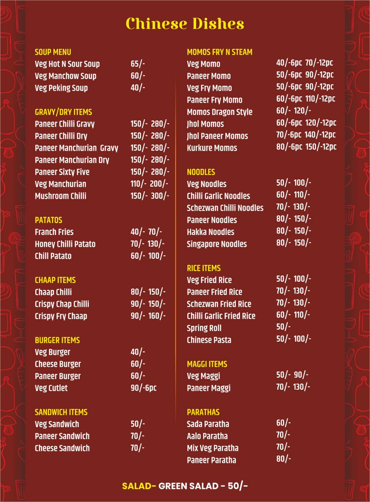 KanhaiyaTwist & Treat Fast Food n Restaurant menu