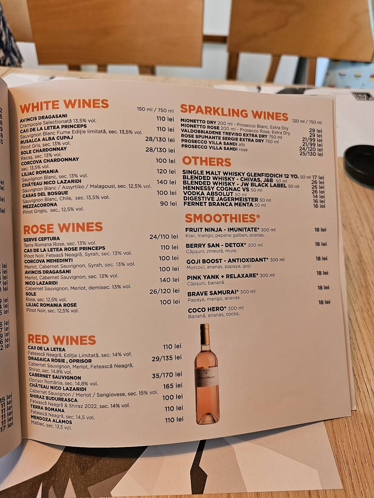 Menu de Kanpai