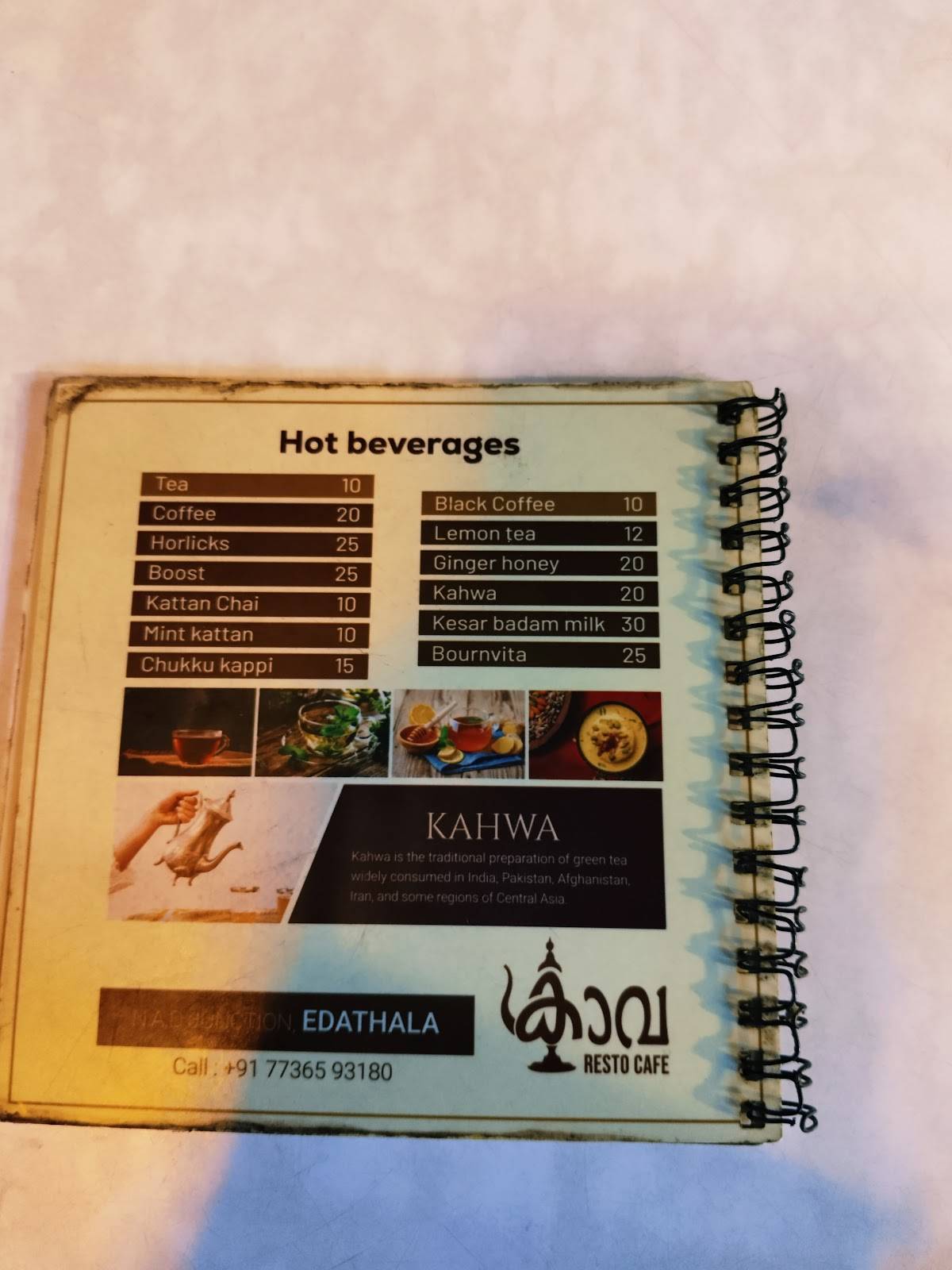 Kava Resto Cafe menu