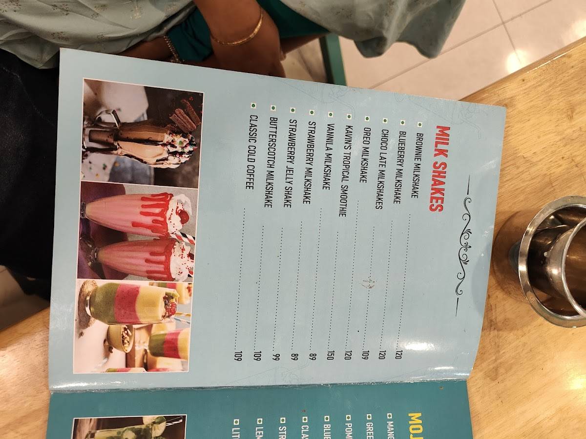 Kavin's Bake House menu