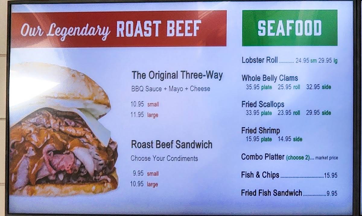 Kelly's Roast Beef Ft. Myers Fort Myers Menu Menu at Kelly's Roast Beef Sarasota restaurant, Sarasota