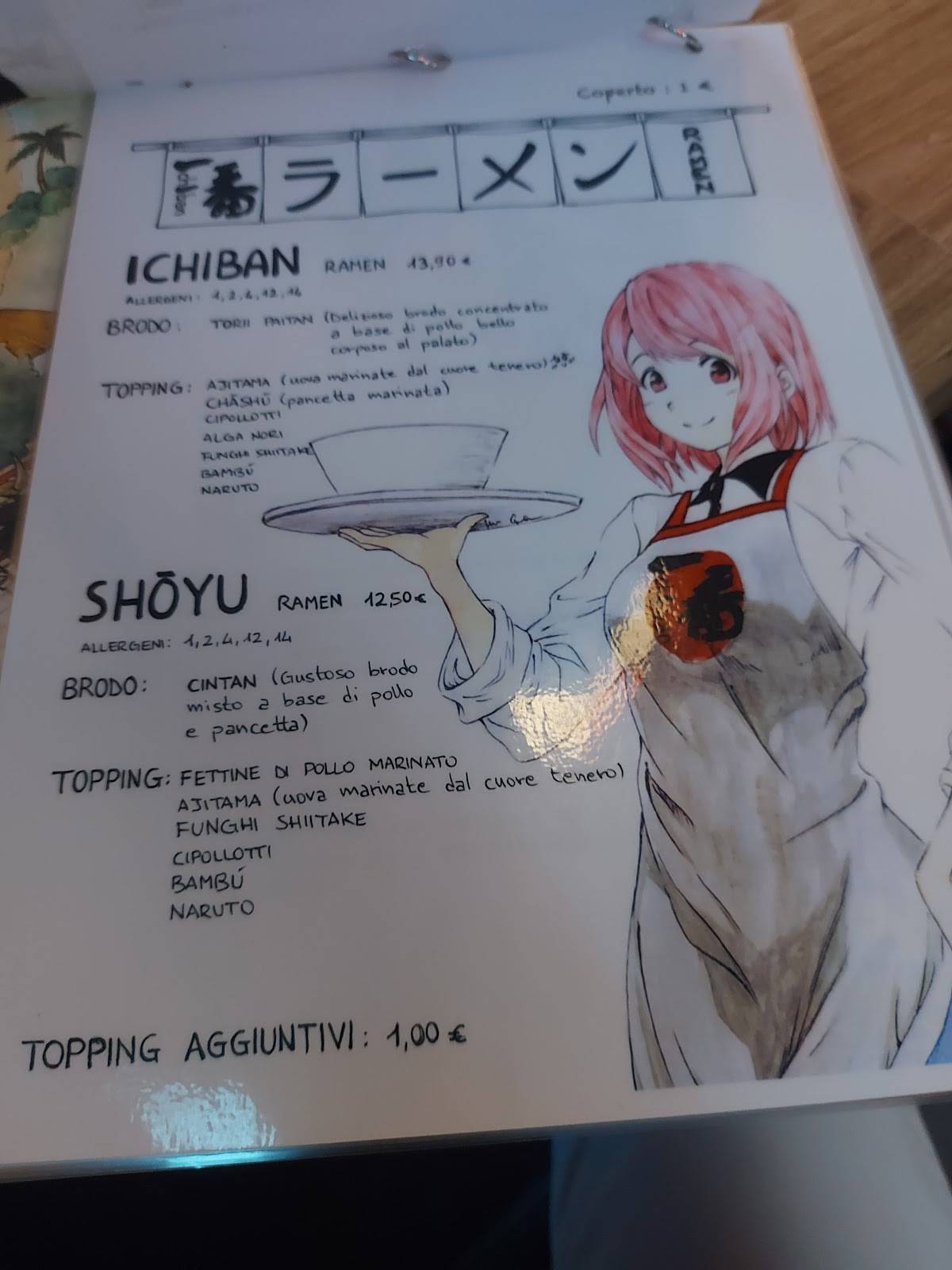 Menu di Kenshiro Ramen Sesto Calende 