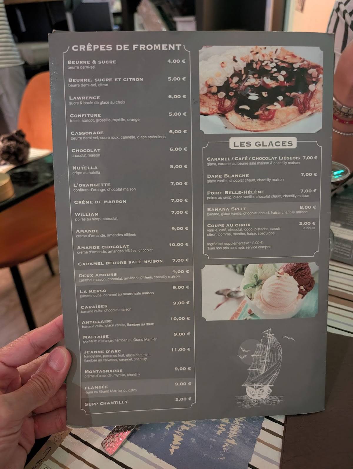 Menu de Crêperie Kerso