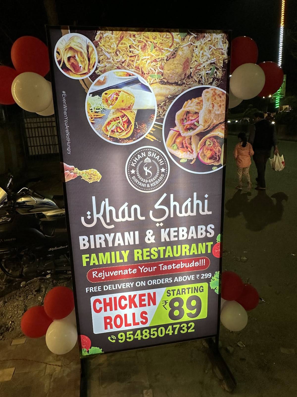 Khan Shahi Biryani & Kebabs menu