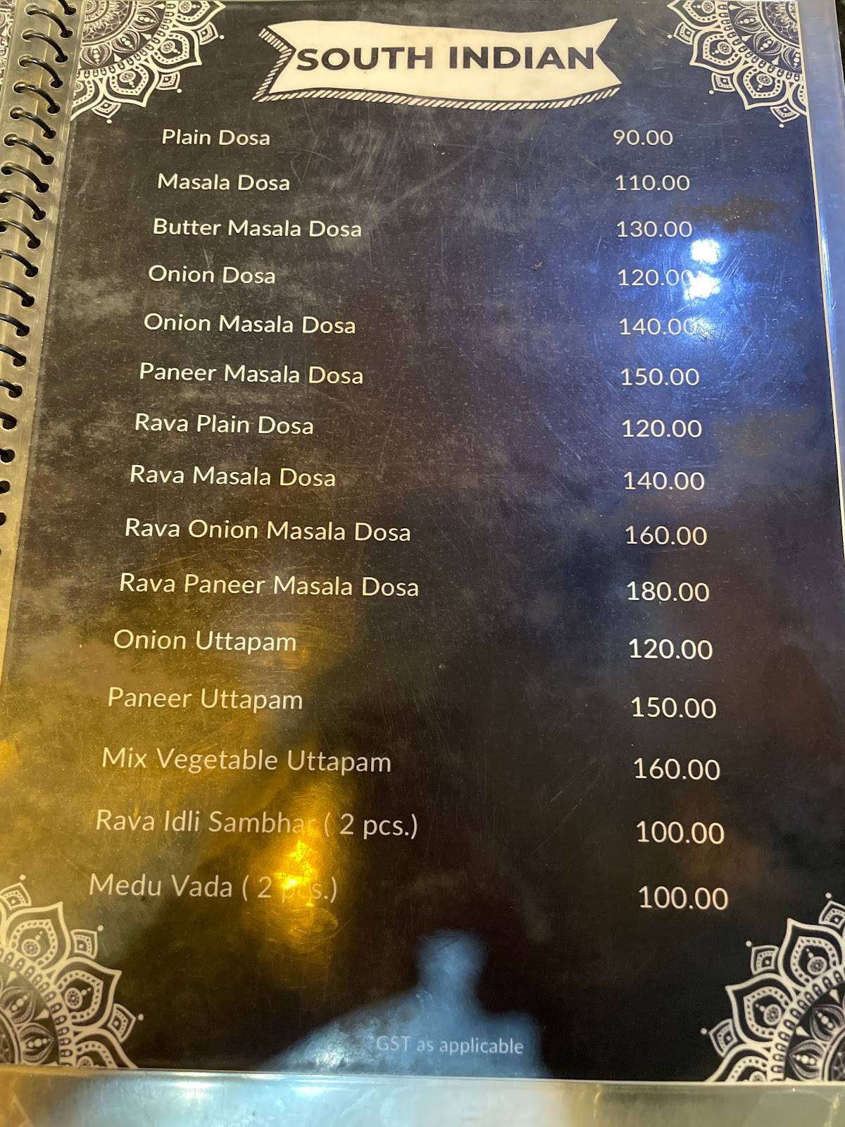 Khanewal's fastfood menu