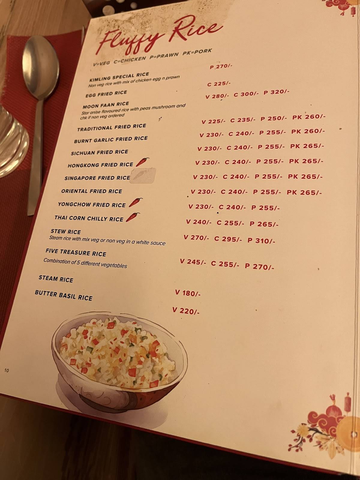 Kimling Chinese Cuisine menu