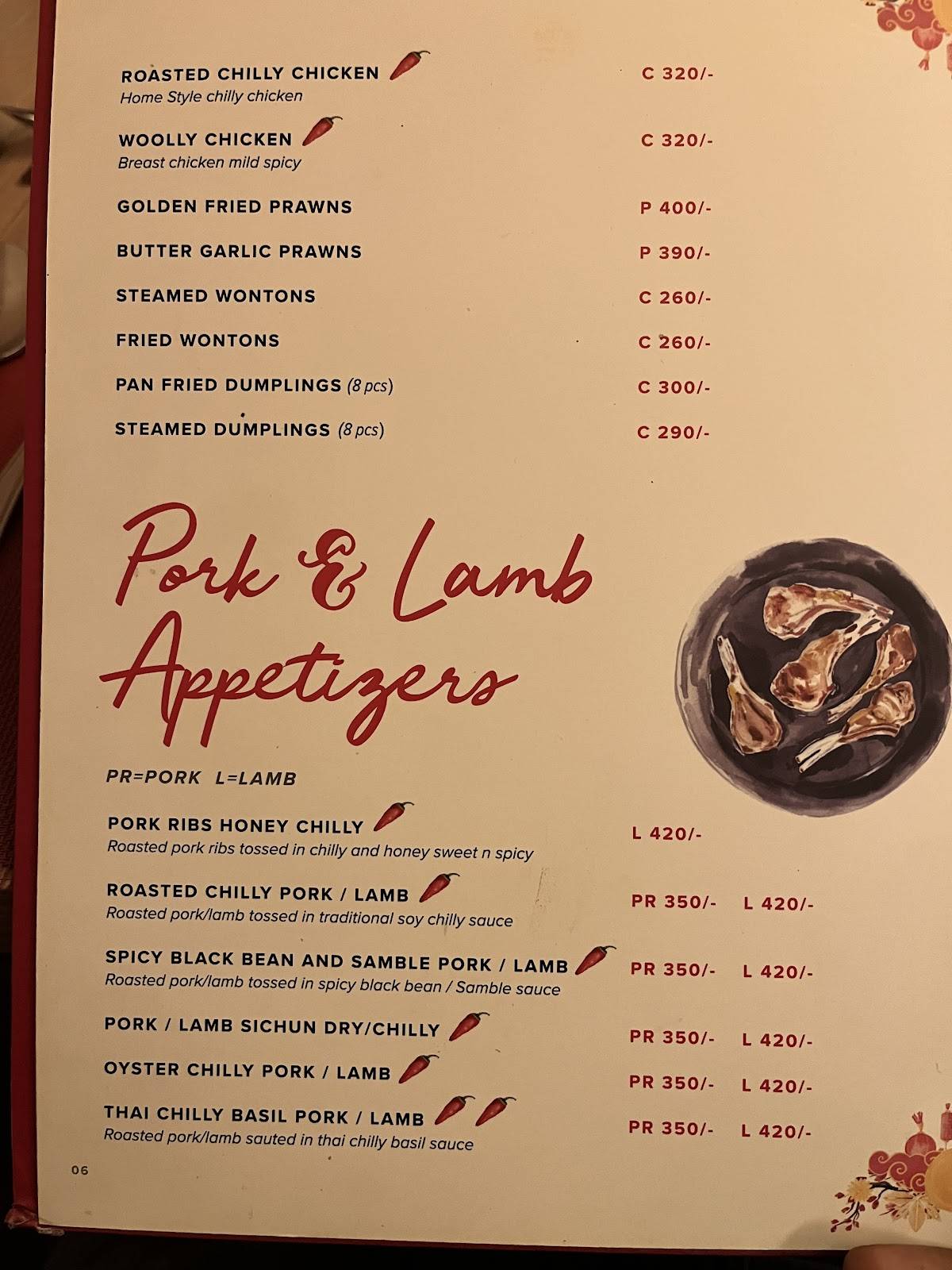 Kimling Chinese Cuisine menu