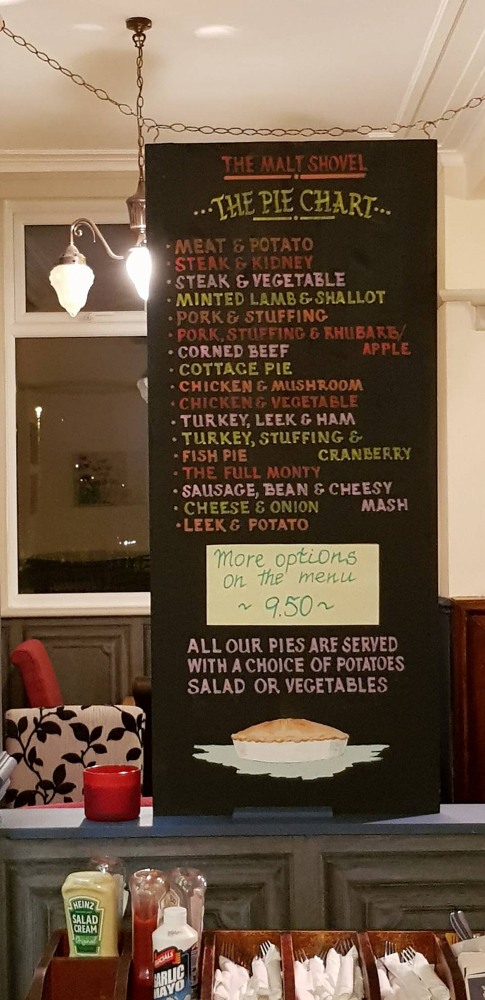 Menu at Malt Shovel pub & bar, Wakefield