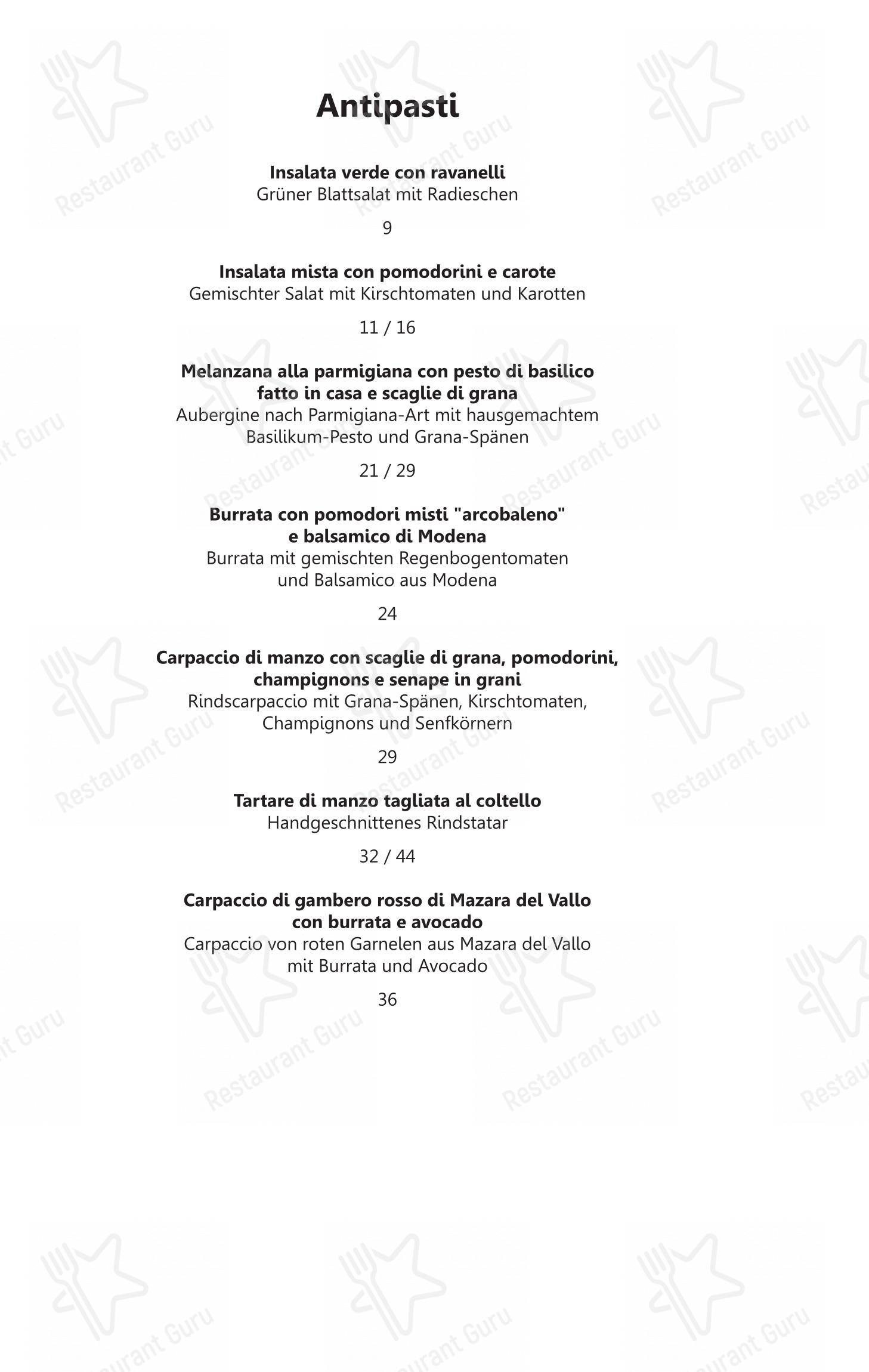 Klingler's Ristorante Ascona in Ascona - Menu