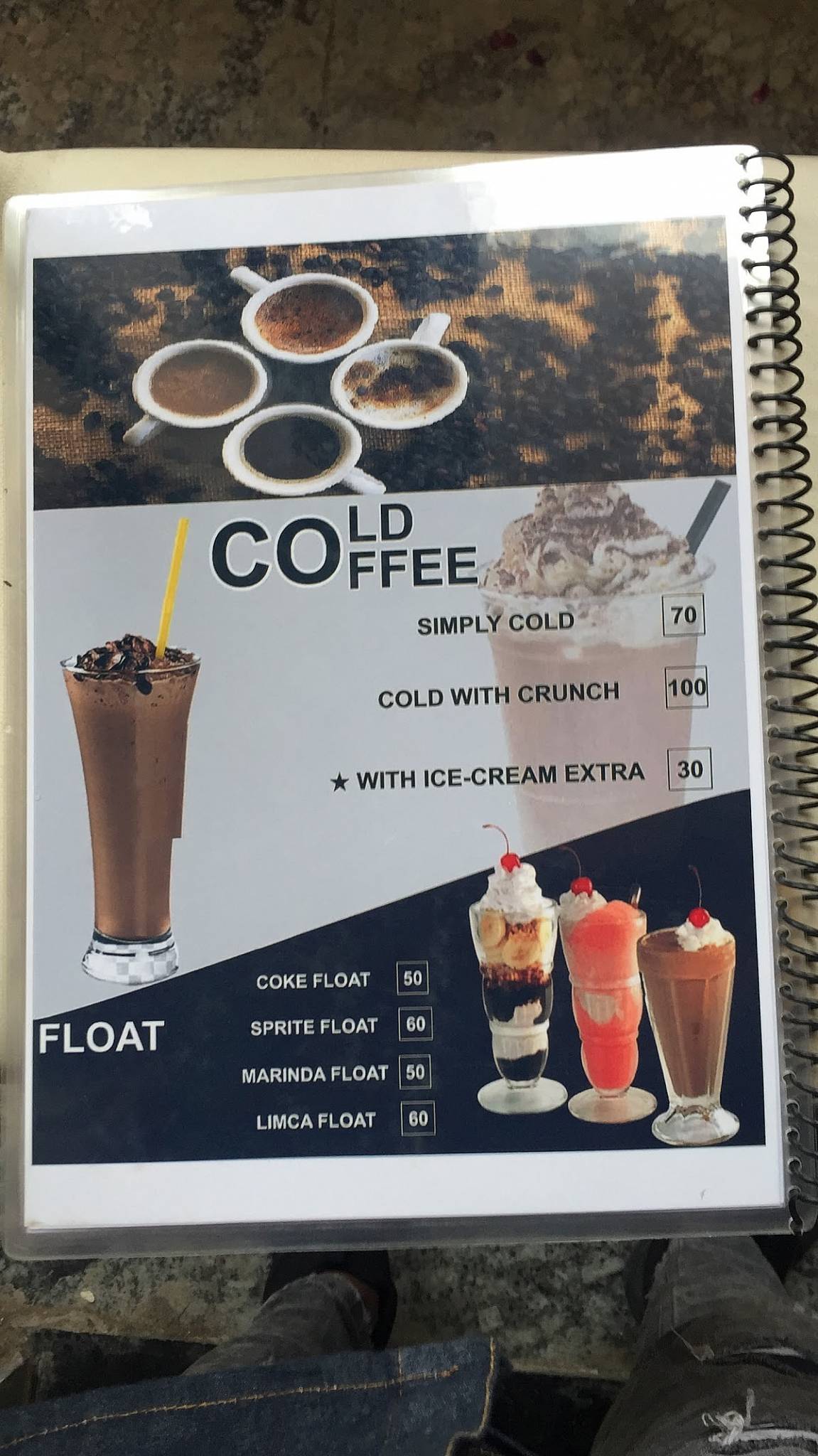 Knock Inn Cafe menu