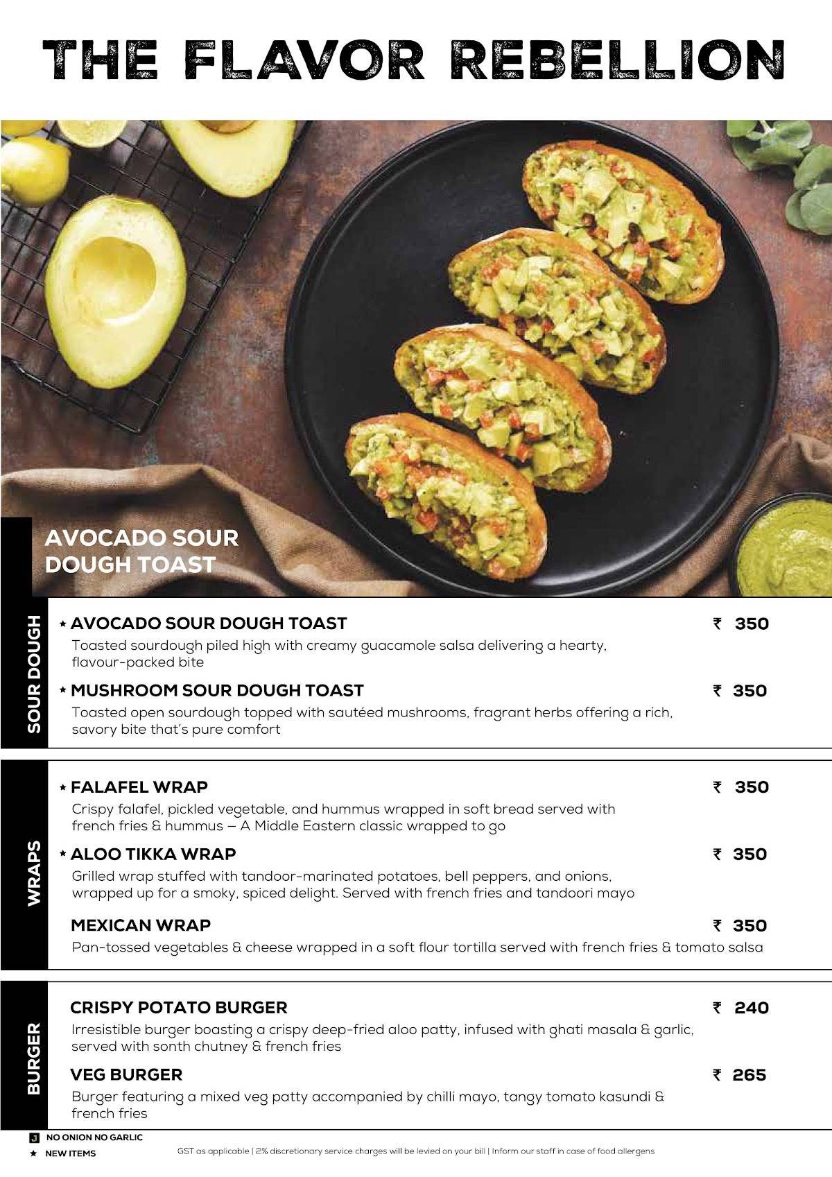 Chai Break - Allenby Road menu