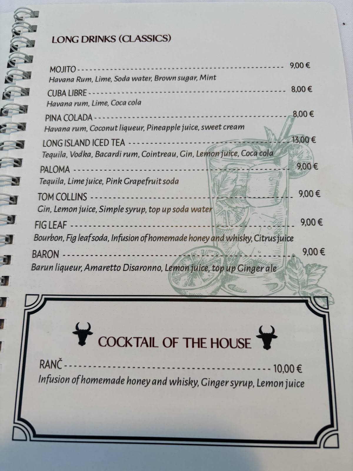 Menu de Konoba Ranč