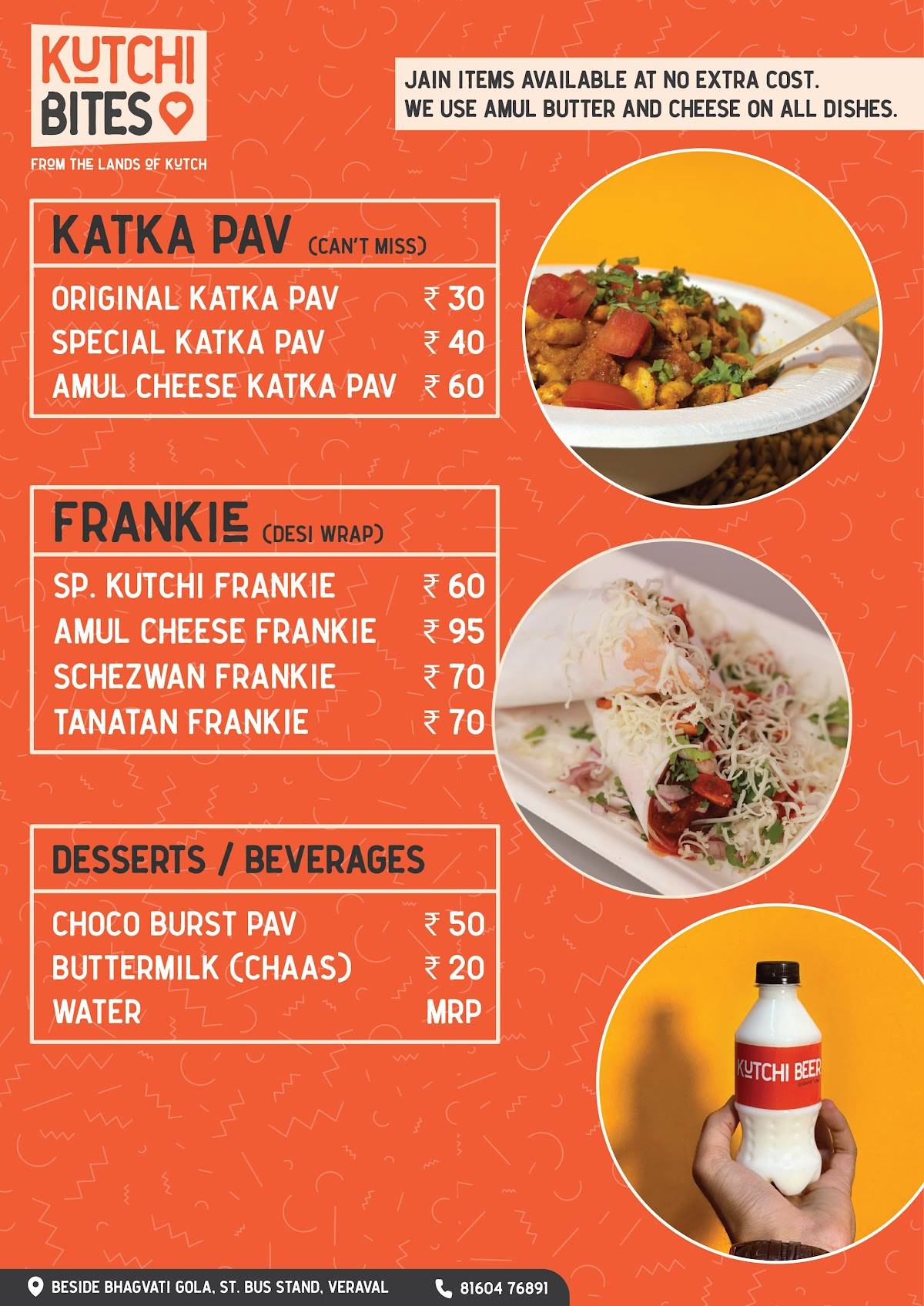 Kutchi Bites Dabeli & Kadak Veraval menu
