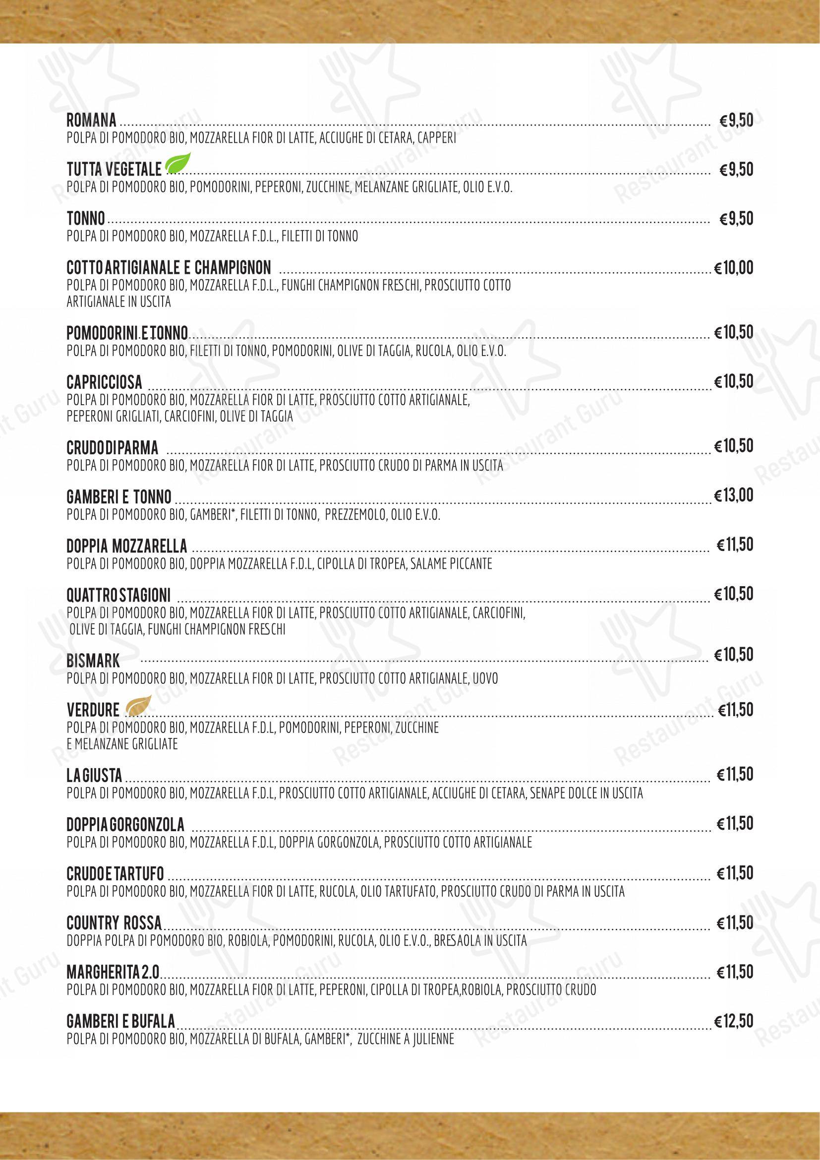 Kuuk Pizza in Alessandria - Menu