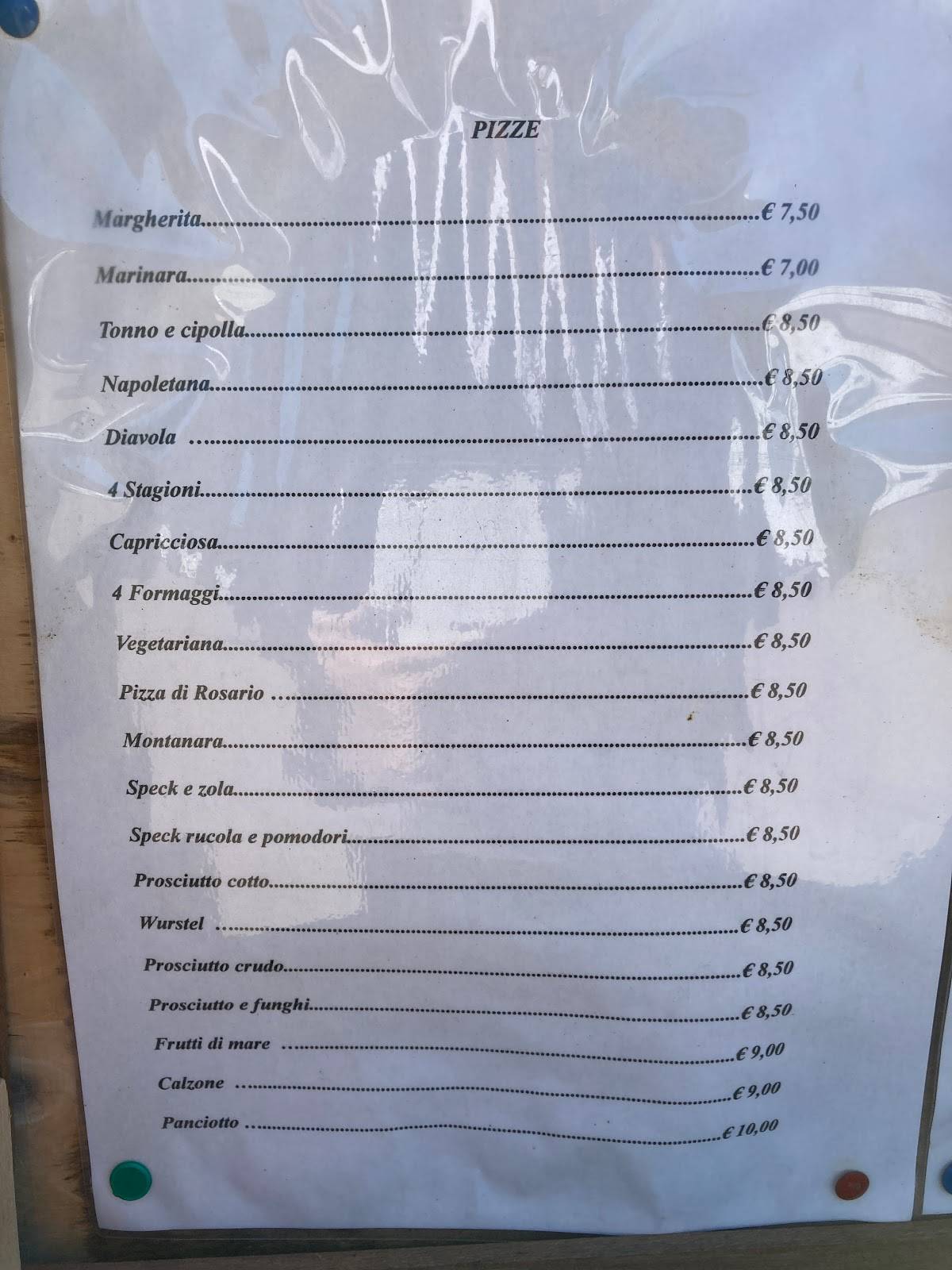 Menu di L' Orizzonte 