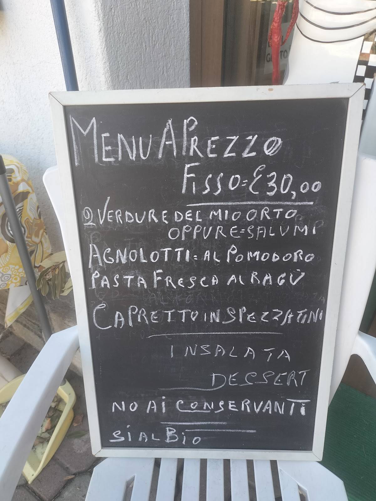Menu de L'Amitié