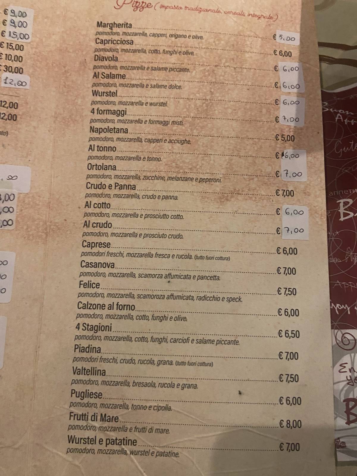 Menu di L'Angolo Felice 