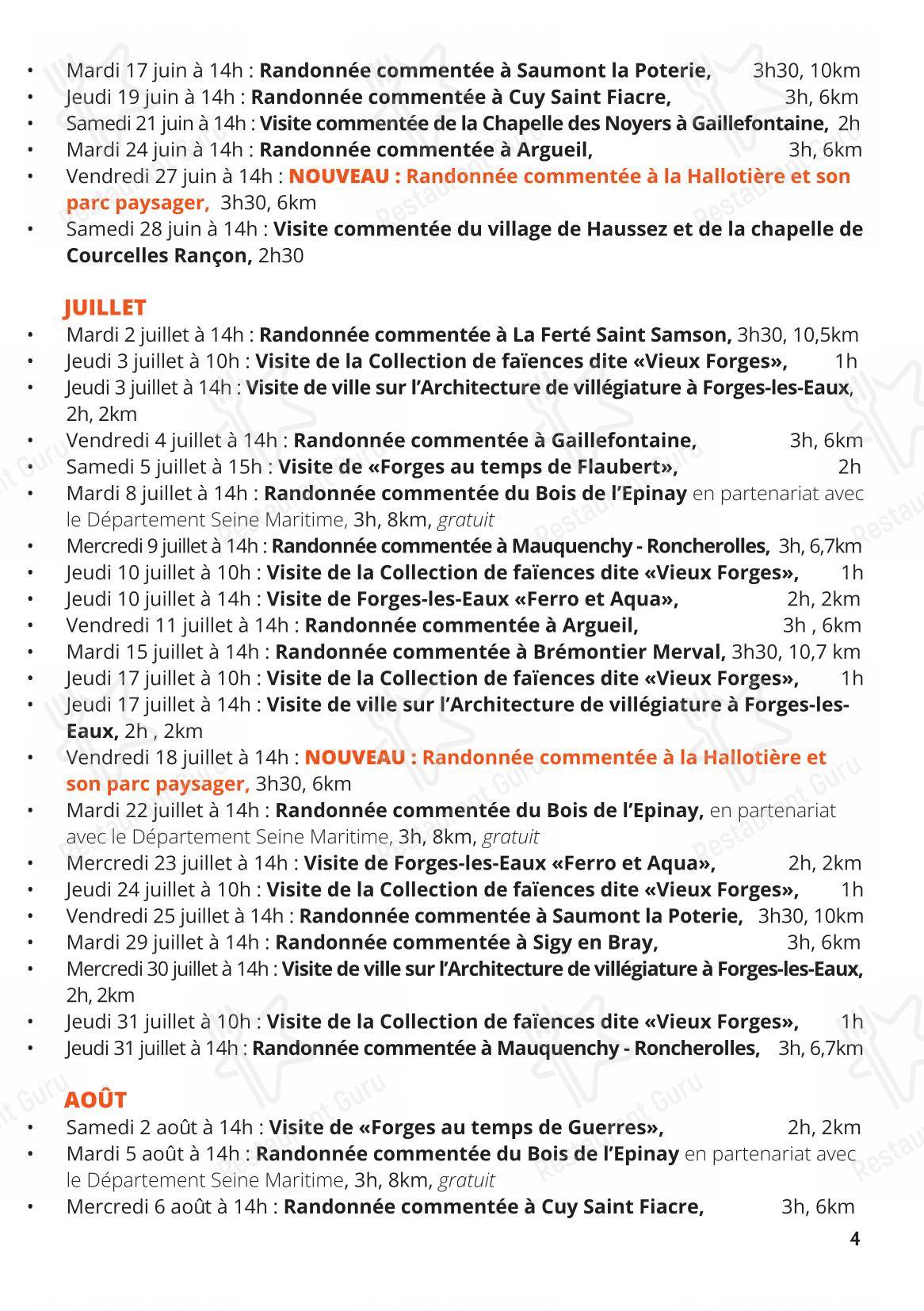 L'Audace dans Le Thil-Riberpré - Menu bar