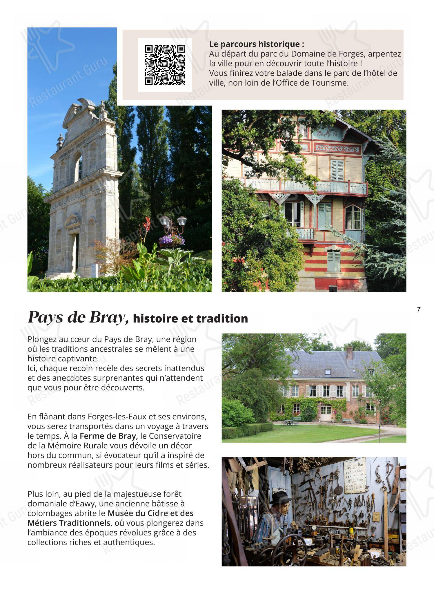 Menu pour L'Audace dans Le Thil-Riberpré