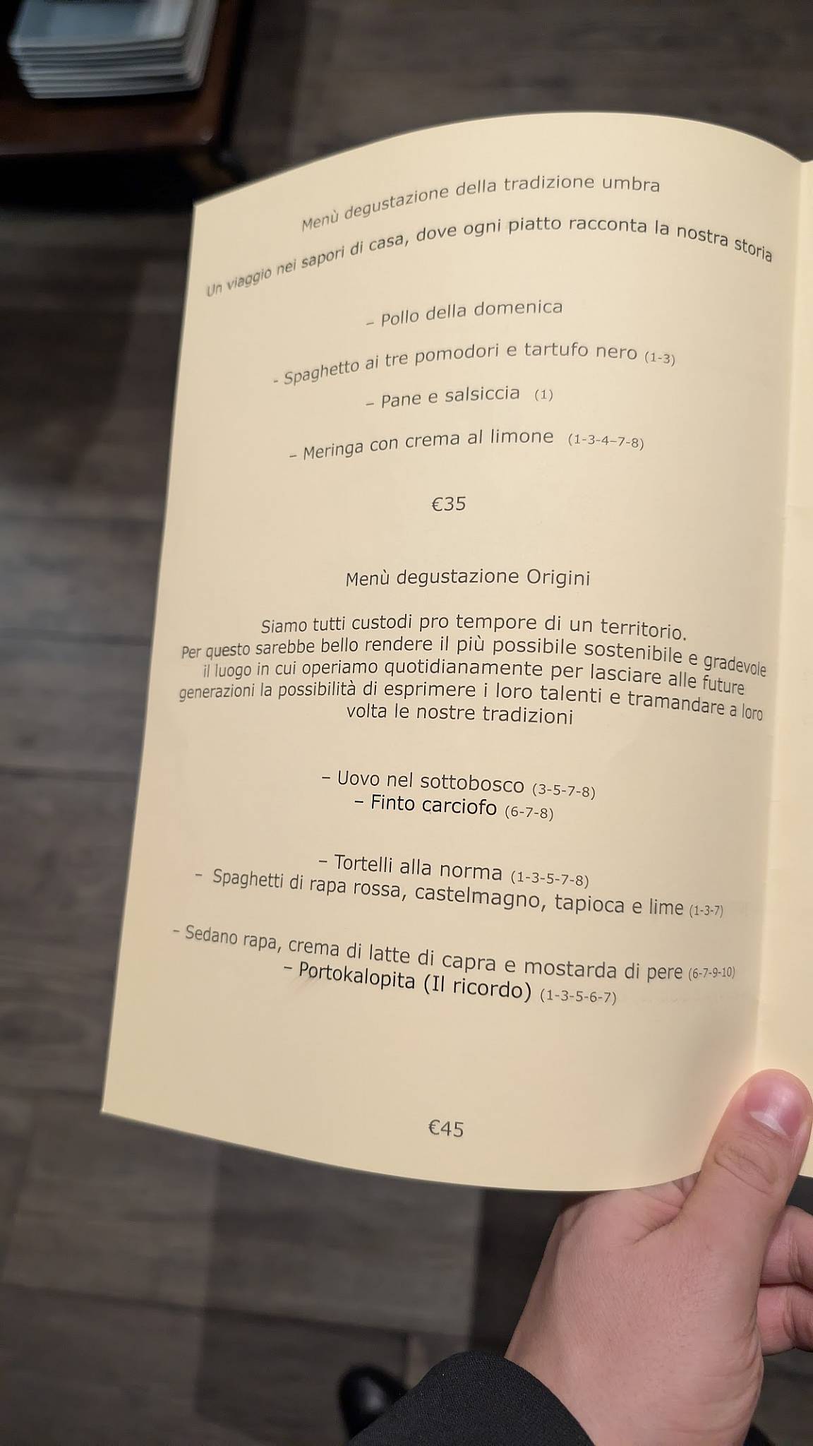 Menu di L'Officina 
