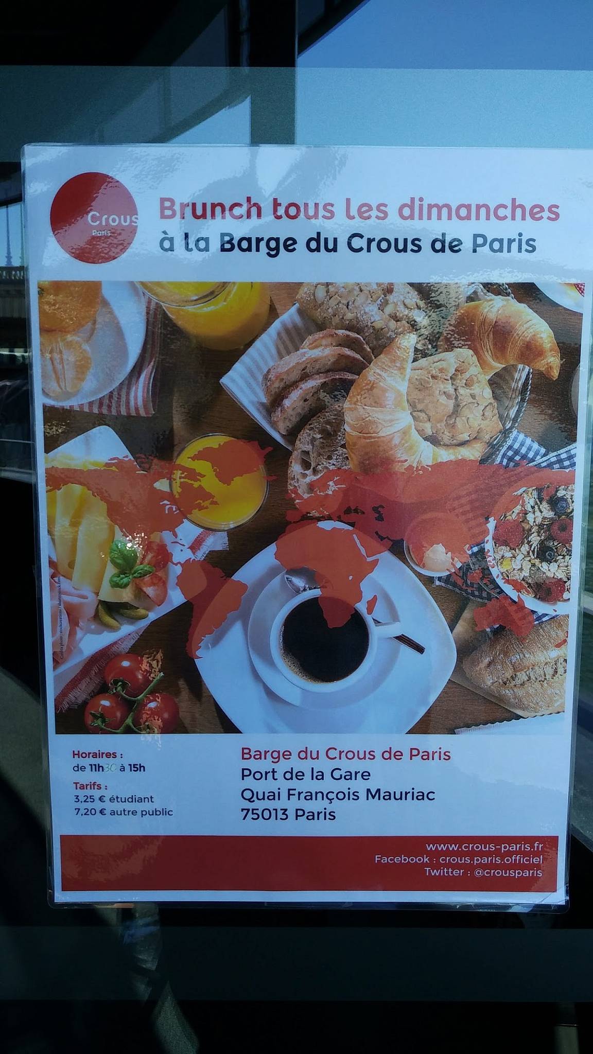 Menu au La Barge du CROUS de Paris - Restaurant universitaire, Paris ...