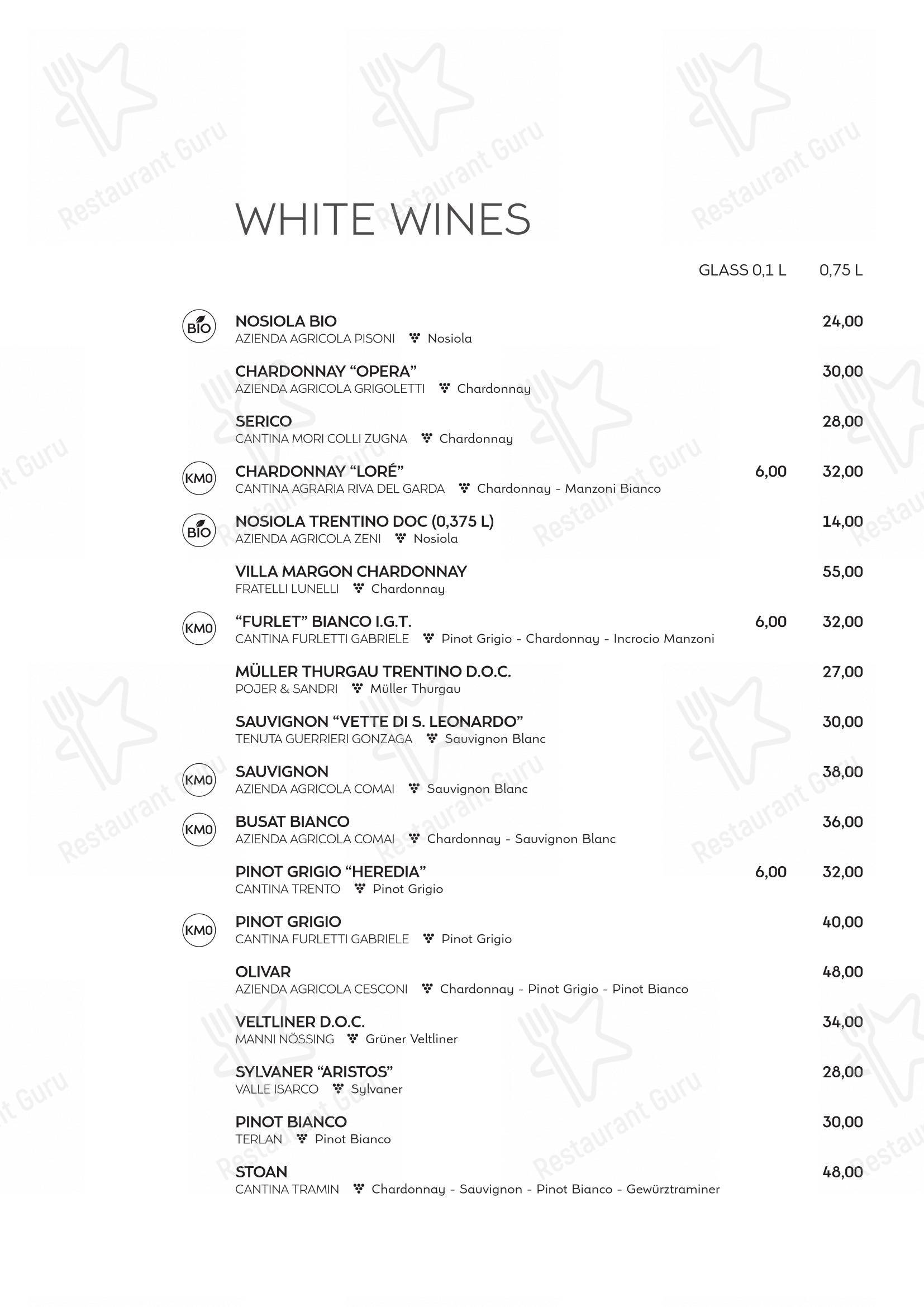 Menu per La Capannina Pizza and Grill in Riva del Garda