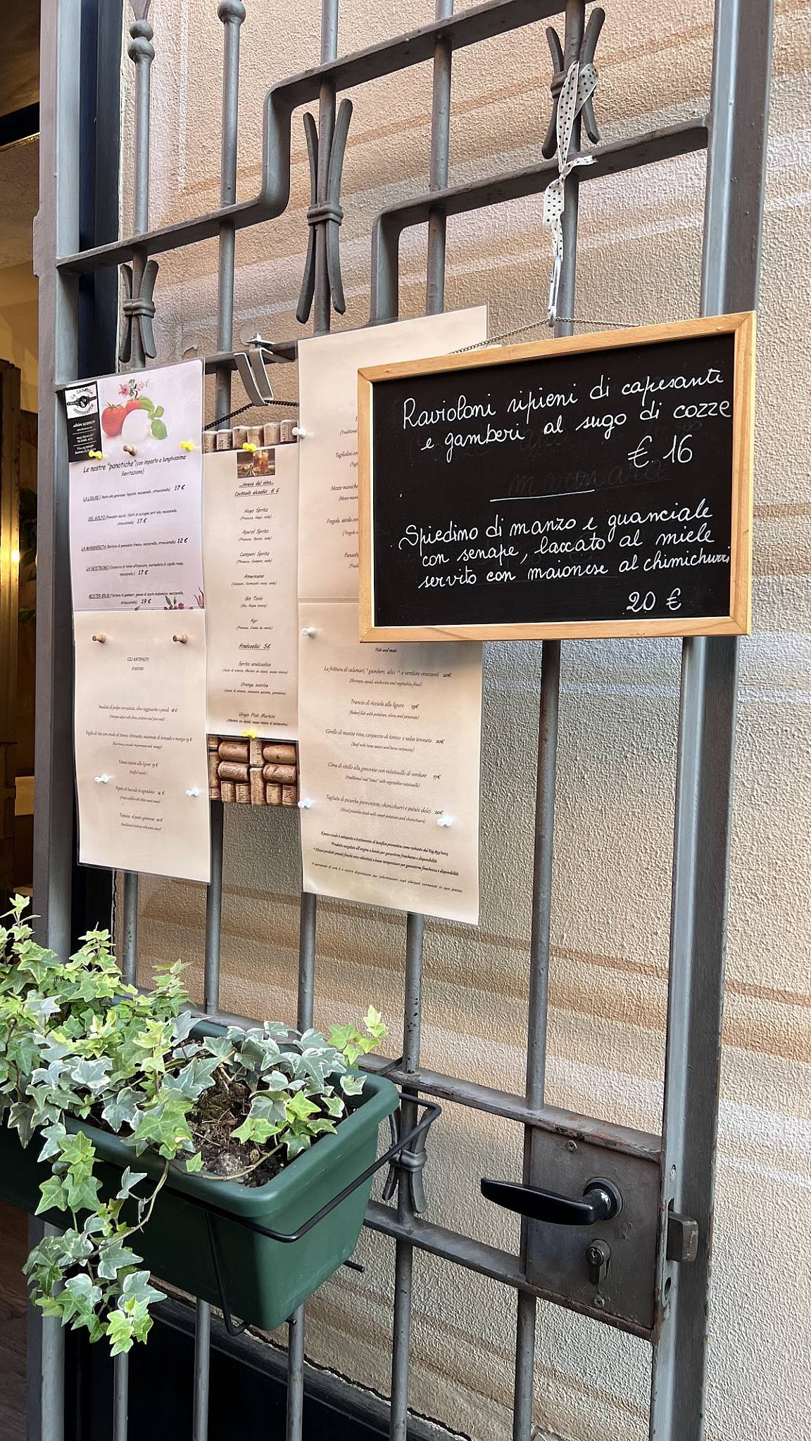 Menu di La Caracca 