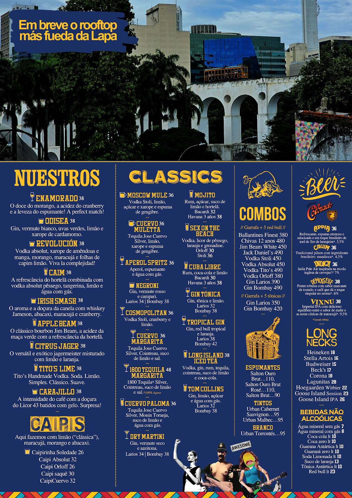 La Esquina - O bar más fueda da Lapa cardápio