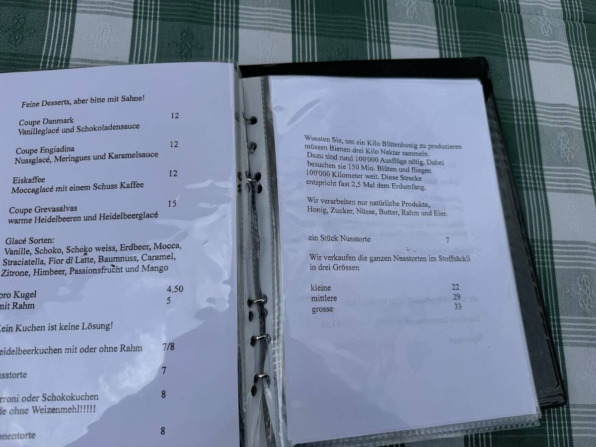 Menu di La Passarella 