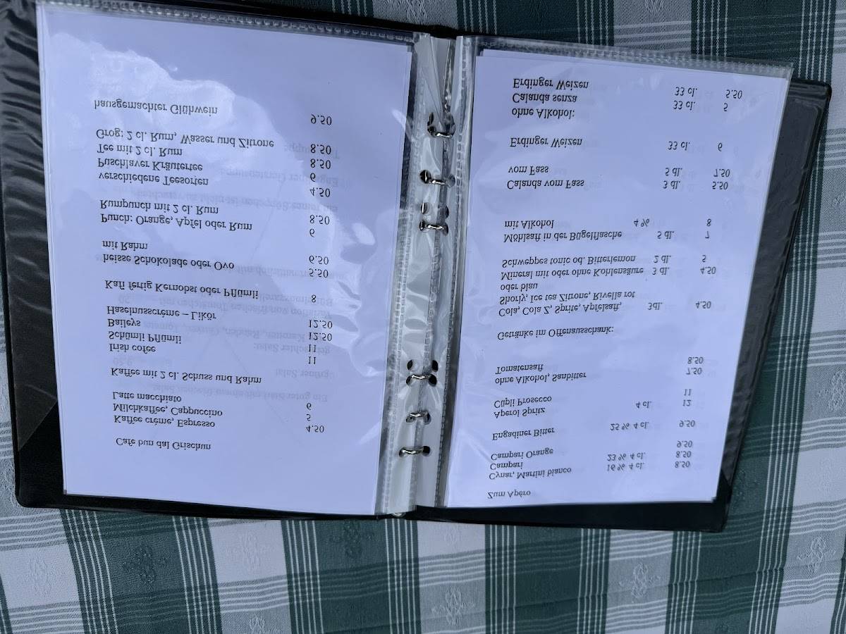 Menu di La Passarella 