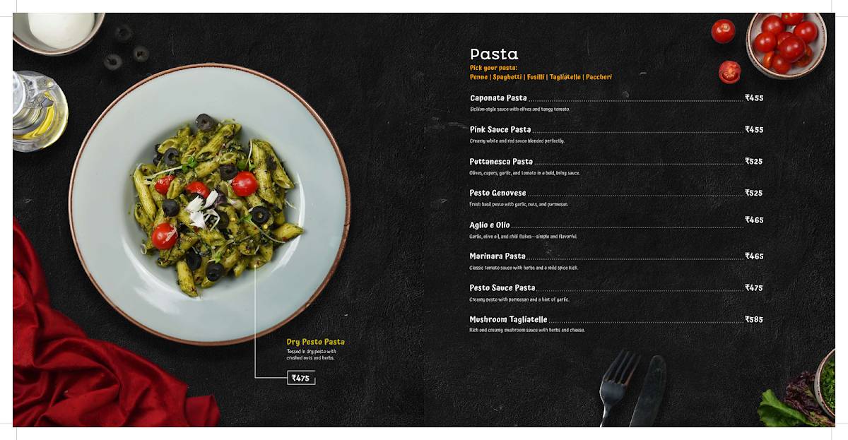 La' Patron Cafe menu