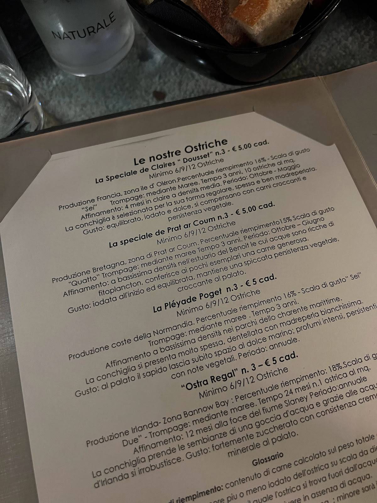 Menu di Ristorante La Peniche 