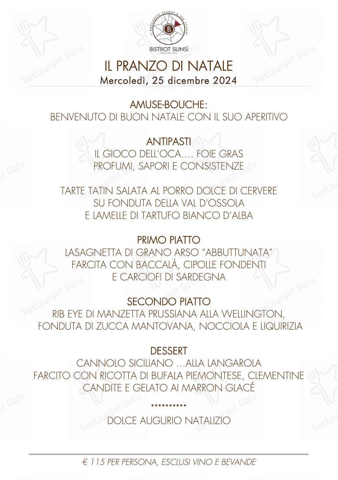 Menu bar per La Rei Natura by Michelangelo Mammoliti in Serralunga d'Alba