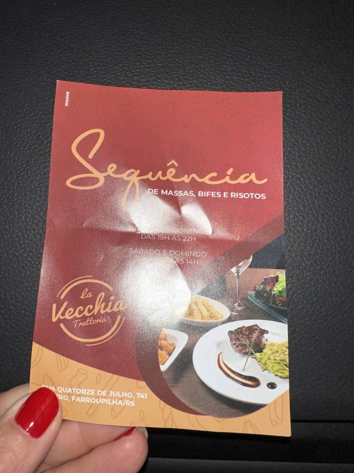 La Vecchia Trattoria cardápio