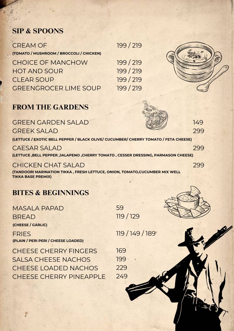 La cocina menu