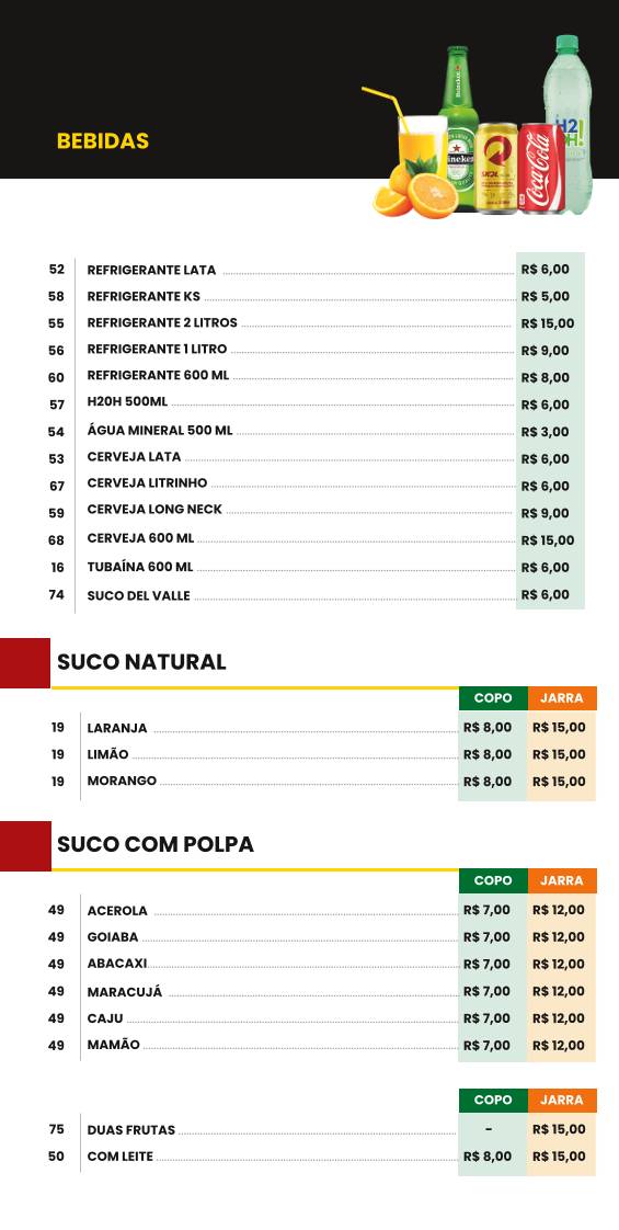 Lanches Sodinha Lanchonete em Botucatu cardápio