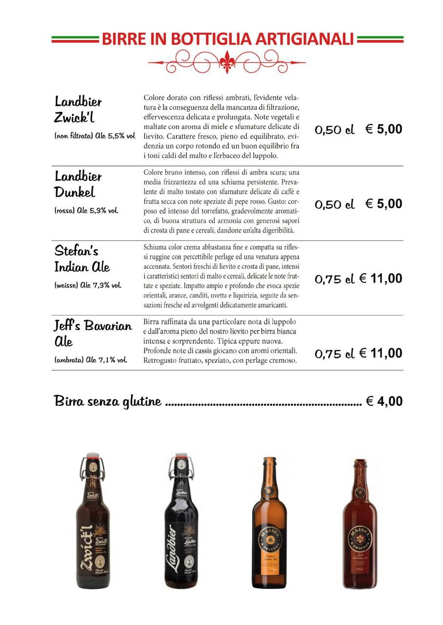 Menu di Pizzeria Malu' 