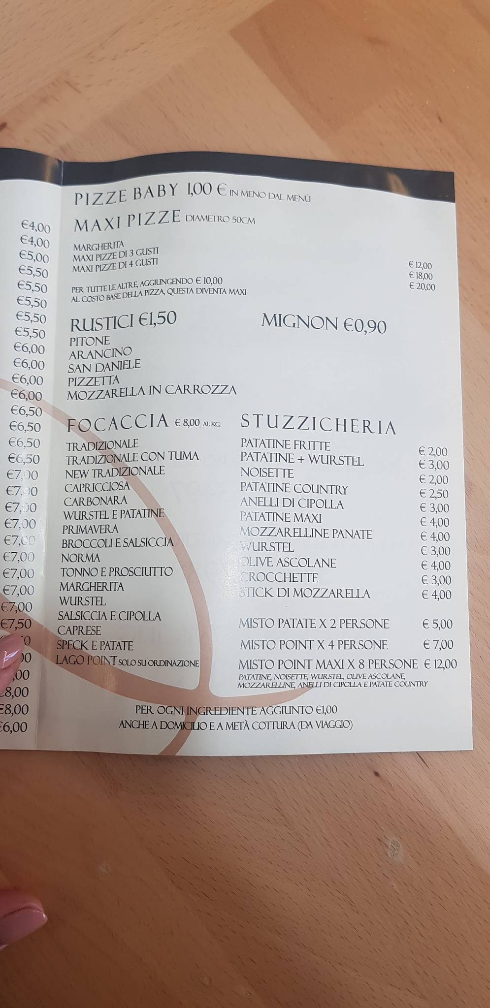 Menu di L'angolo delle Delizie da Carmen 