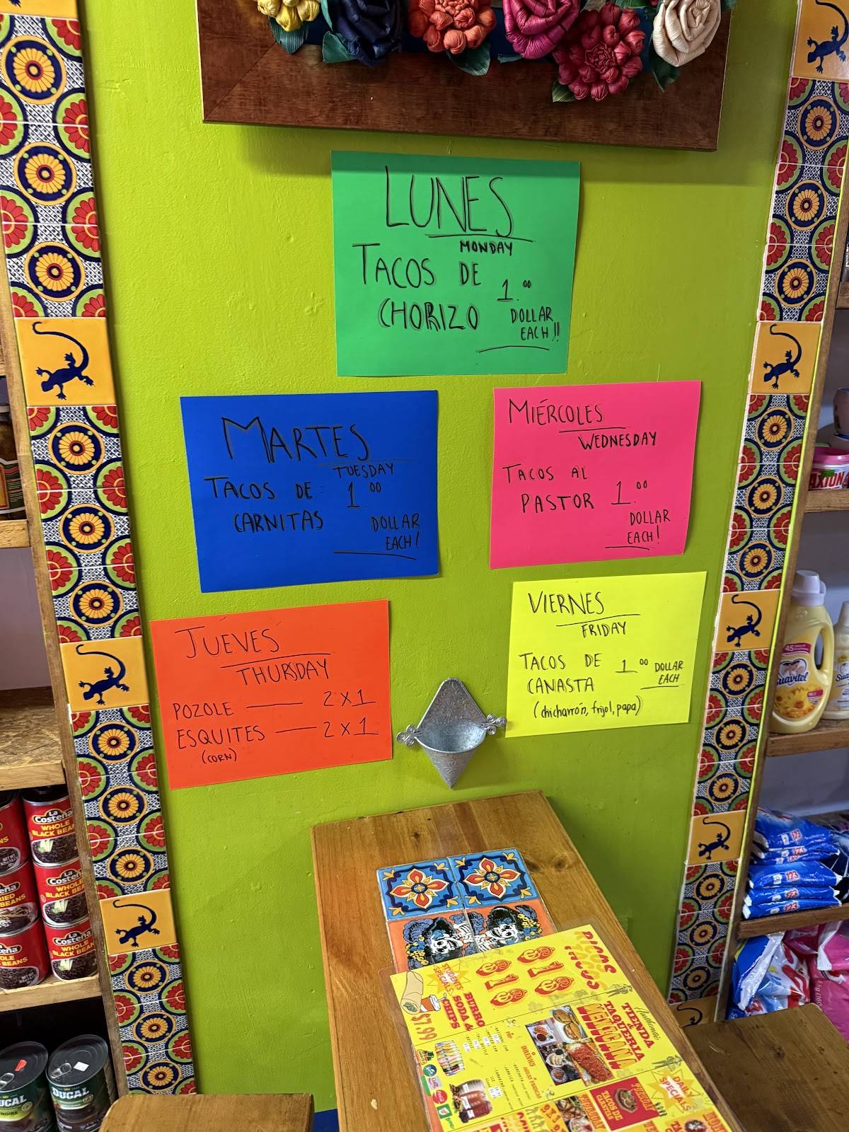 Menu de Latin World Store