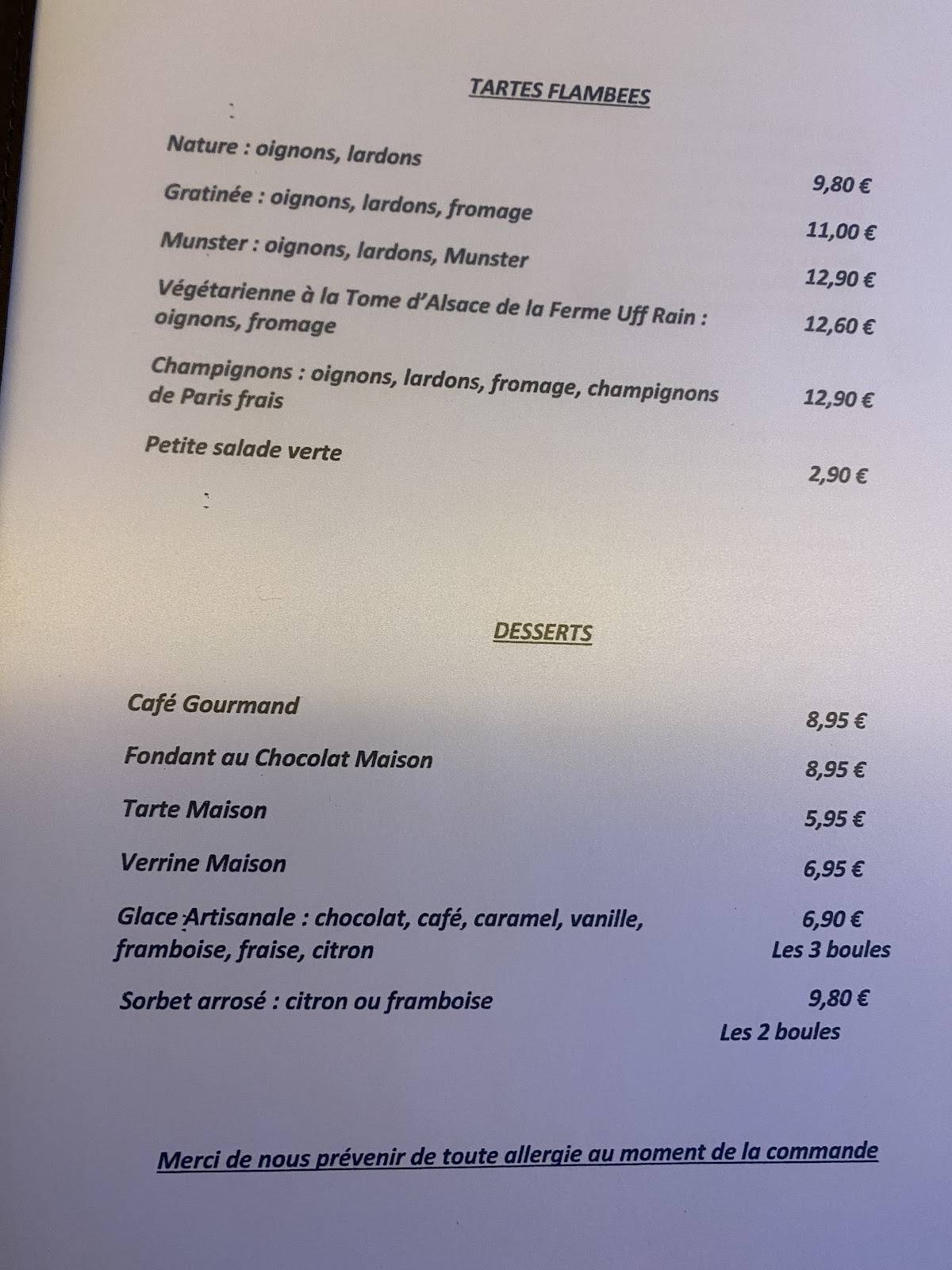 Menu de Le 3