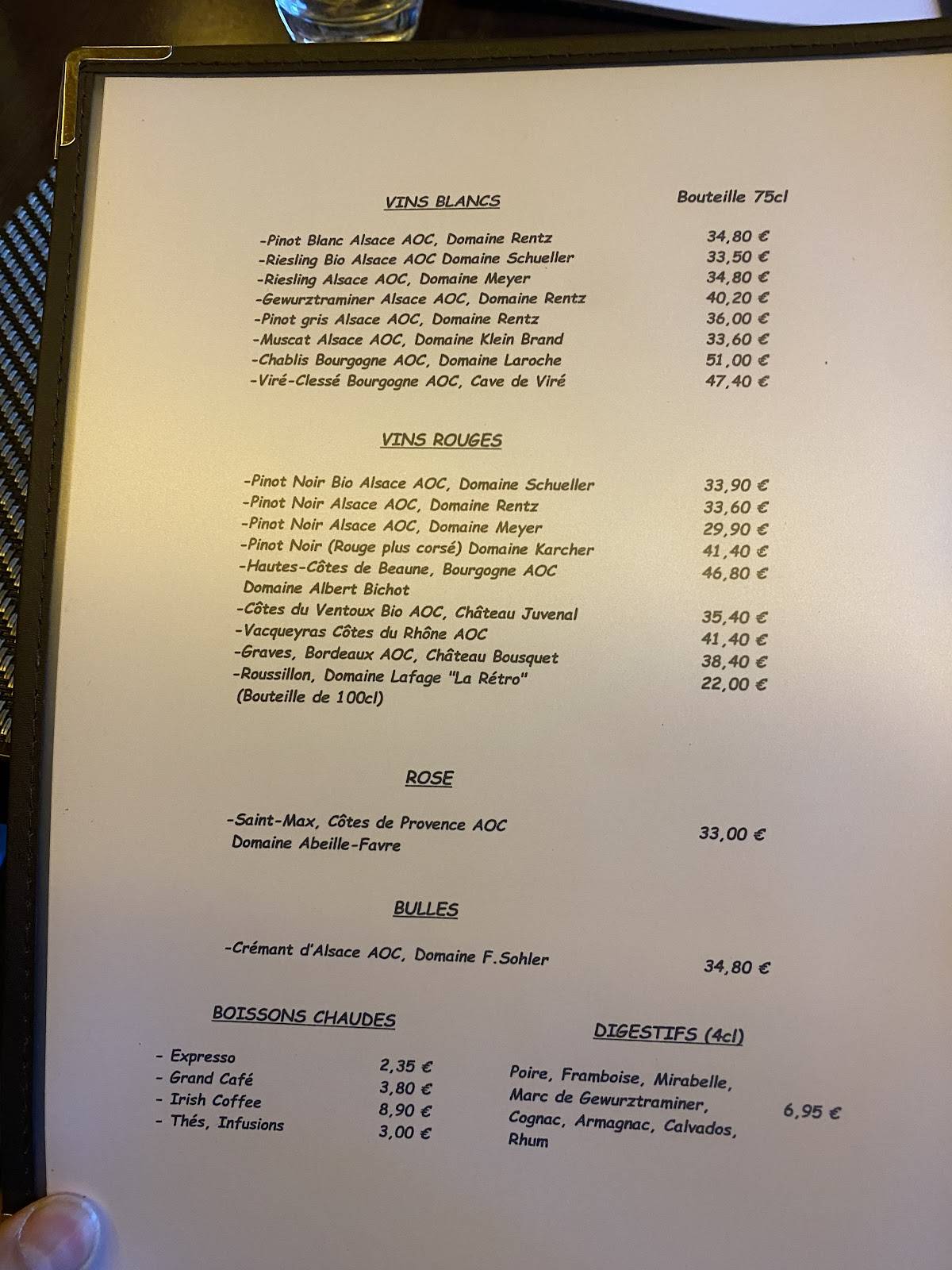 Menu de Le 3