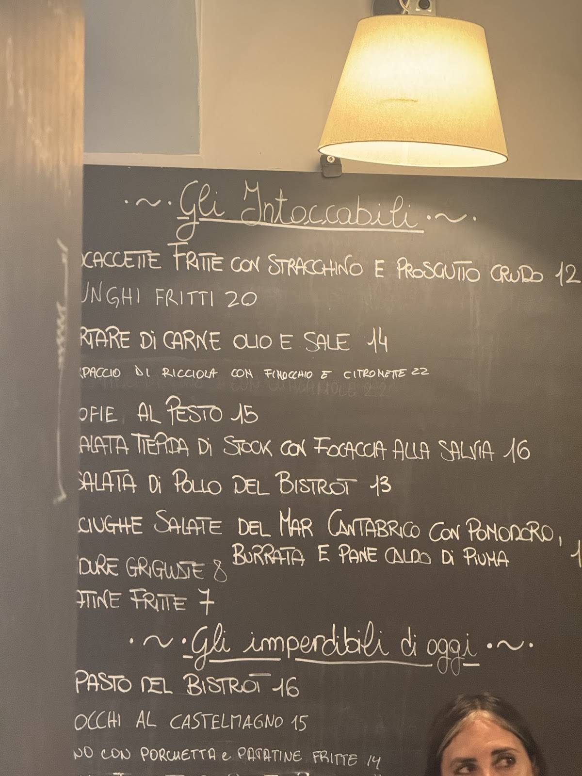 Menu di Le Cicale Bistrot 
