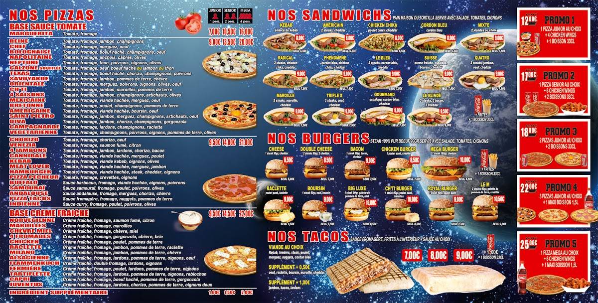 Menu de Le Classico