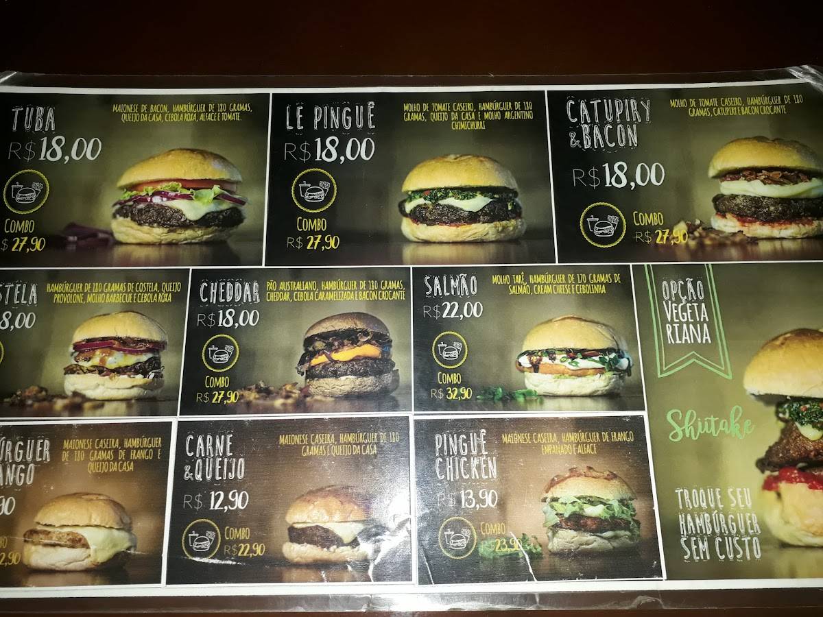 Hamburgueria Le Pinguê Araçatuba cardápio