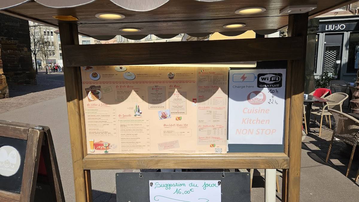 Menu de Le Stam Winstub